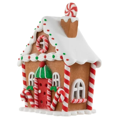 Northlight 5.25" LED Lighted Gingerbread Candy House Christmas Decoration 3 Northlight 5.25" LED Lighted Gingerbread Candy House Christmas Decoration - Image 3