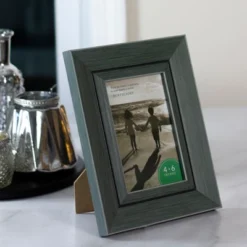 Northlight 9.25" Classical Rectangular 4" X 6" Photo Picture Frame - Gray And Black