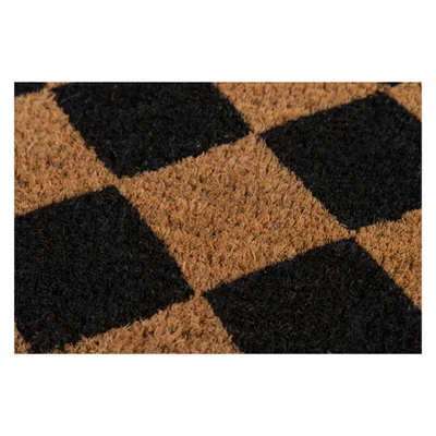 1'6"X2'6" Geometric Woven Door Mat Black/Natural - Erin Gates By Momeni 2 1'6"X2'6" Geometric Woven Door Mat Black/Natural - Erin Gates By Momeni - Image 2