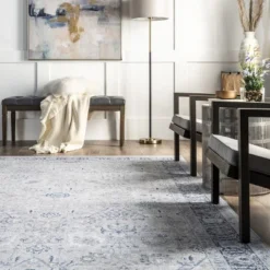 Lauren Liess X RugsUSA - Bayberry Vintage Machine Washable Area Rug -Home Decor Shop GUEST 032aabe0 b73e 4bd7 874c 2b23886dd844