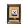Lawrence Frames Antique Gold Brass 2x3 Picture Frame - Beaded Edge Design 11423