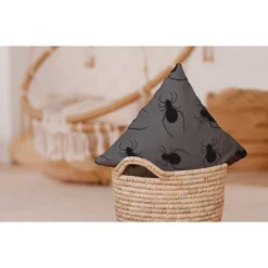 16"x16" Crawling Spiders Print Square Throw Pillow Steel Gray - E By Design -Home Decor Shop GUEST 04a7f2cc 0bdd 40f9 90ff 55b7107e34e2