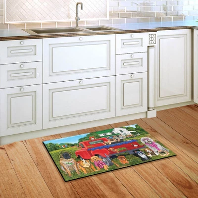 Country Pups Summer Doormat Dog Humor Indoor Outdoor 30" X 18" Briarwood Lane 3 Country Pups Summer Doormat Dog Humor Indoor Outdoor 30" X 18" Briarwood Lane - Image 3