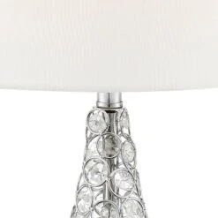 360 Lighting Sergio Modern Accent Table Lamps 23 1/2" High Set Of 2 Acrylic Chrome USB Charging Port White Drum For Bedroom Living Room Bedside Desk 10 360 Lighting Sergio Modern Accent Table Lamps 23 1/2" High Set Of 2 Acrylic Chrome USB Charging Port White Drum For Bedroom Living Room Bedside Desk -Home Decor Shop GUEST 05e37469 63de 4569 8fb7 e40b713dc79a