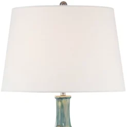 360 Lighting Mid Century Modern Table Lamps 26" High Set Of 2 Ceramic Teal Glaze Handcrafted White Empire Shade For Living Room (Colors May Vary) 9 360 Lighting Mid Century Modern Table Lamps 26" High Set Of 2 Ceramic Teal Glaze Handcrafted White Empire Shade For Living Room (Colors May Vary) -Home Decor Shop GUEST 07e6cd7b f73c 49d4 9be1 669df2303246