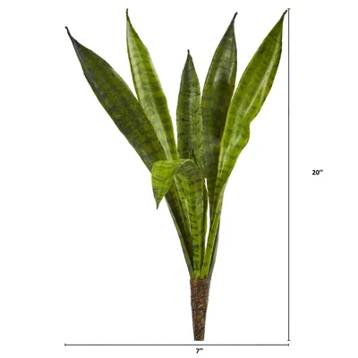Nearly Natural 20-in Sansevieria Artificial Plant (Set Of 6) 1 Nearly Natural 20-in Sansevieria Artificial Plant (Set Of 6)