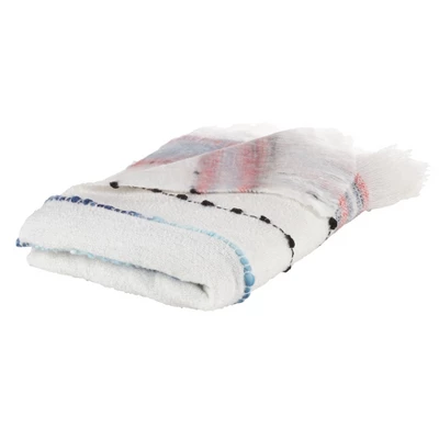 Saro Lifestyle Saro Lifestyle Woven Throw With Chunky Design, Multi, 50"x60" 2 Saro Lifestyle Saro Lifestyle Woven Throw With Chunky Design, Multi, 50"x60" - Image 2