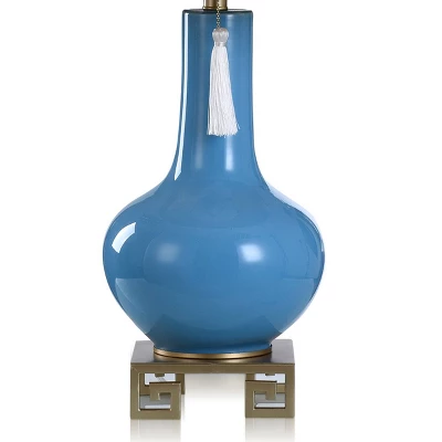 Dann Foley Lifestyle Glass/Metal Table Lamp Blue - StyleCraft 2 Dann Foley Lifestyle Glass/Metal Table Lamp Blue - StyleCraft - Image 2