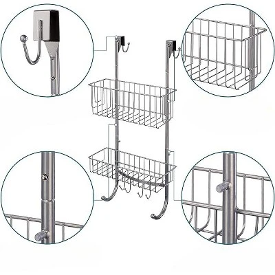 Smartpeas Hanging Shelf For The Bathroom - Gray 2 Smartpeas Hanging Shelf For The Bathroom - Gray - Image 2