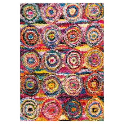 Kindra Circles Shaggy Area Rug - NuLOOM 8 Kindra Circles Shaggy Area Rug - NuLOOM - Image 8