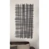 Metal Geometric Overlapping Lines Cross Hatch Wall Decor Black - Olivia & May