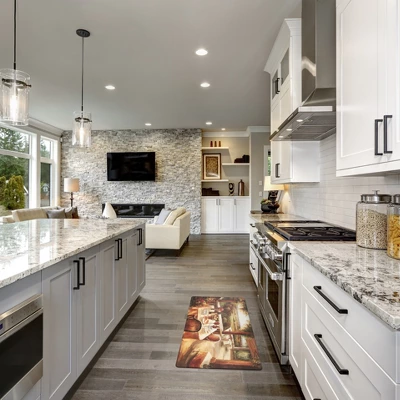 World Rug Gallery Village Restaurant Scenery Anti-fatigue Kitchen Mat 6 World Rug Gallery Village Restaurant Scenery Anti-fatigue Kitchen Mat - Image 6