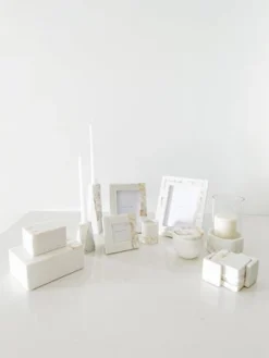 White Mother Of Pearl White Marble Picture Frame - Anaya -Home Decor Shop GUEST 11e399c6 6213 4e99 b06b 9619bbb9c438