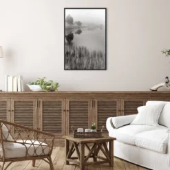 23" X 33" Lakeside Mist By Monte Nagler Framed Canvas Wall Art Print - Amanti Art -Home Decor Shop GUEST 129eeeee 8baa 4b36 a4d3 713491fb2db1