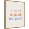 16" X 20" Do Good By Laura Marshall Framed Canvas Wall Art Light Brown - Amanti Art