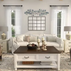 15" X 52" Metal Leaf Wall Decor With Gold Accent Blue - Olivia & May -Home Decor Shop GUEST 1593ed84 8476 4627 944a 19ade1b7be64