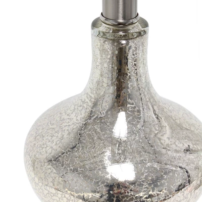 Paseo Mercury Table Lamp With Fabric Shade Silver - Lalia Home 2 Paseo Mercury Table Lamp With Fabric Shade Silver - Lalia Home - Image 2