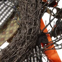 National Tree Company Artificial Skeleton's Halloween Wreath, Decorated With Branches, Orange And Black Trim, Berry Clusters, Assorted Leaves, 24 In -Home Decor Shop GUEST 17b63641 f4e0 4e0c b42a 228c0e80a8cb