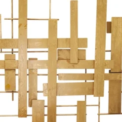 Metal Geometric 3D Stripes Wall Decor Gold - CosmoLiving By Cosmopolitan -Home Decor Shop GUEST 182ed3c9 e786 4e3b 914b 70d2b7cd4cbb