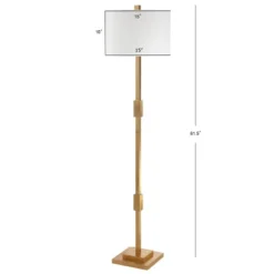 61.5" Resin/Metal Windsor Floor Lamp (Includes LED Light Bulb) Gold - JONATHAN Y -Home Decor Shop GUEST 1894a7be 269d 4ca8 ad2a d8da3cdf295a