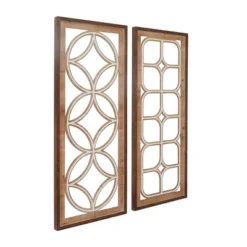 Set Of 2 Wood Geometric Carved Wall Decors Dark Brown - Olivia & May 8 Set Of 2 Wood Geometric Carved Wall Decors Dark Brown - Olivia & May -Home Decor Shop GUEST 18bcb592 d947 4ad5 ad08 fc5399b5d75e
