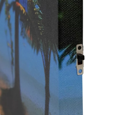 Northlight LED Lighted Tropical Paradise Island Scene Canvas Wall Art 23.5" X 15.75" 2 Northlight LED Lighted Tropical Paradise Island Scene Canvas Wall Art 23.5" X 15.75" - Image 2