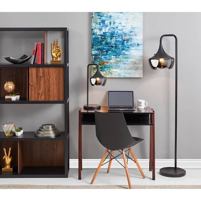 Eliza Floor Lamp Black - Adesso 1 Eliza Floor Lamp Black - Adesso