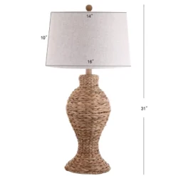 31" Elicia Seagrass Weave Table Lamp (Includes LED Light Bulb) Brown - JONATHAN Y 5 31" Elicia Seagrass Weave Table Lamp (Includes LED Light Bulb) Brown - JONATHAN Y -Home Decor Shop GUEST 1b38599a 45e5 4baa 812c dacda2f6dc5e