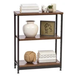 IRIS Wood And Metal Shelf Brown/Black -Home Decor Shop GUEST 1b4d79a9 3e7e 4503 b6b2 91855945b788
