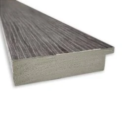 32" X 32" Non-Beveled Pinstripe Plank Gray Wall Mirror - Amanti Art