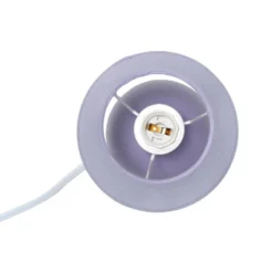 8.66" Petite Ceramic Orb Base Bedside Table Desk Lamp With Matching Tapered Drum Fabric Shade Purple - Creekwood Home -Home Decor Shop GUEST 1d9d6011 0788 445f 8eb0 a97fe43ca1d4