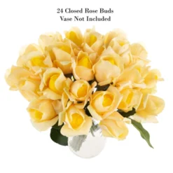 Rose Artificial Flowers - 24Pc Real Touch 11.5-Inch Fake Flower Set With Stems For Home Décor, Wedding, Or Bridal/Baby Showers By Pure Garden (Yellow) 7 Rose Artificial Flowers - 24Pc Real Touch 11.5-Inch Fake Flower Set With Stems For Home Décor, Wedding, Or Bridal/Baby Showers By Pure Garden (Yellow) -Home Decor Shop GUEST 1e9bc6b0 5fcc 424a 82f1 9c57e37f9ee0