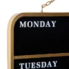 Wooden Sign Calendar Wall Decor Black - Olivia & May