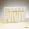 Rite Lite 12ct Premium Handcrafted Shabbat Candles 9" - White