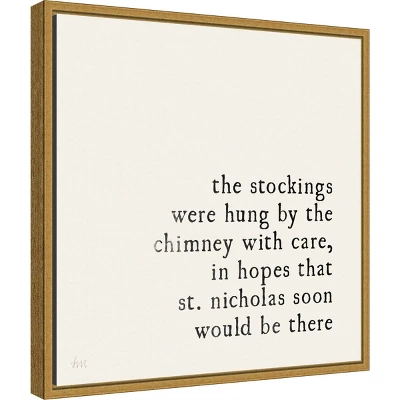 16" X 16" Simple Christmas II Cream By Laura Marshall Framed Canvas Wall Art - Amanti Art 1 16" X 16" Simple Christmas II Cream By Laura Marshall Framed Canvas Wall Art - Amanti Art