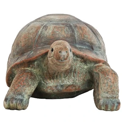 Sunnydaze Decor Sunnydaze Indoor/Outdoor Glass Fiber Reinforced Concrete Talia The Tortoise Patio Garden Yard Entryway Decorative Statue - 29" 4 Sunnydaze Decor Sunnydaze Indoor/Outdoor Glass Fiber Reinforced Concrete Talia The Tortoise Patio Garden Yard Entryway Decorative Statue - 29" - Image 4