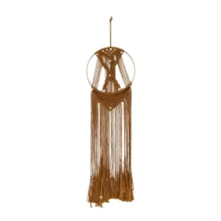 39" X 10" Fabric Macrame Handmade Intricately Weaved Wall Decor With Beaded Fringe Tassels Brown - Olivia & May 7 39" X 10" Fabric Macrame Handmade Intricately Weaved Wall Decor With Beaded Fringe Tassels Brown - Olivia & May -Home Decor Shop GUEST 22775bda 0243 4ed0 8ea0 58eee2443783
