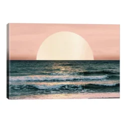 Ocean Beach Sunset By Nature Magick Unframed Wall Canvas - ICanvas -Home Decor Shop GUEST 22979c52 6451 4561 9cec 7095db37b212