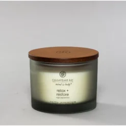 Glass Jar Candle Relax + Restore - Mind & Body By Chesapeake Bay Candle -Home Decor Shop GUEST 24c34ced 77c2 46f9 b7c8 f30e31ea1961