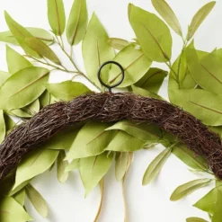 Oversized Fall Leaf Wreath With Velvet Ribbon Green - Threshold™ Designed With Studio McGee 5 Oversized Fall Leaf Wreath With Velvet Ribbon Green - Threshold™ Designed With Studio McGee -Home Decor Shop GUEST 2574e576 e2c8 4665 b173 b91d3a283a6d