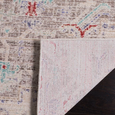 3'x12' Medallion Loomed Runner Light Gray/Ivory - Safavieh 2 3'x12' Medallion Loomed Runner Light Gray/Ivory - Safavieh - Image 2