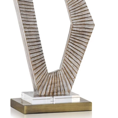 Indra Linear Cavern Design Table Lamp Cream - StyleCraft 1 Indra Linear Cavern Design Table Lamp Cream - StyleCraft