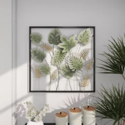 30" X 30" Metal Leaf Tall Cut-Out Wall Decor With Intricate Laser Cut Designs Green - Olivia & May -Home Decor Shop GUEST 29b72ea7 4cce 467e 99a1 0effc02d545f