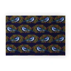 Joy Laforme Christmas Blue Jay Wreaths Welcome Mat - Society6 -Home Decor Shop GUEST 29f3be54 8533 42c5 8a15 e5fd771cbd79