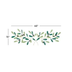 Farmhouse Metal Leaf Wall Decor Green - Olivia & May -Home Decor Shop GUEST 2a251515 0dec 4b09 81ed 584936effe7d