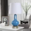 Dann Foley Lifestyle Glass/Metal Table Lamp Blue - StyleCraft