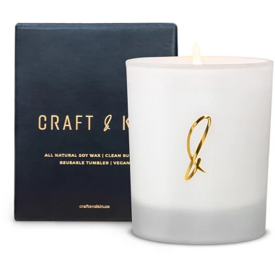 Craft & Kin White Frosted Scented Soy Candles 8 Craft & Kin White Frosted Scented Soy Candles - Image 8