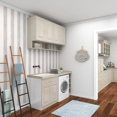 Metal Sign Laundry Room Wall Decor Gray - Olivia & May 10 Metal Sign Laundry Room Wall Decor Gray - Olivia & May - Image 10