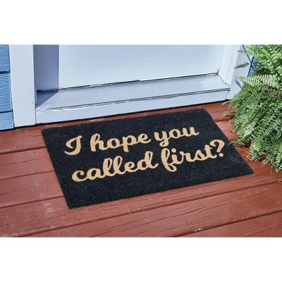 Park Designs I Hope You Called First Doormat 1'6''x2'6'' 1 Park Designs I Hope You Called First Doormat 1'6''x2'6''