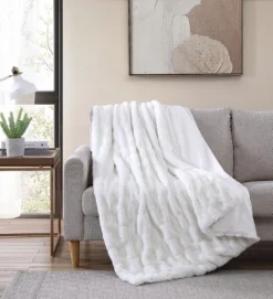 Kate Aurora Ultra Soft & Premium Plush Oversized Faux Rabbit Fur Accent Throw Blanket - 50 In. W X 70 In. L -Home Decor Shop GUEST 2fa9b522 38a4 47dc 92bb dbab66771976